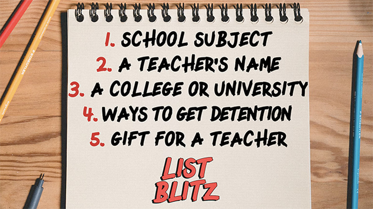 List Blitz: Back to School Edition image number null